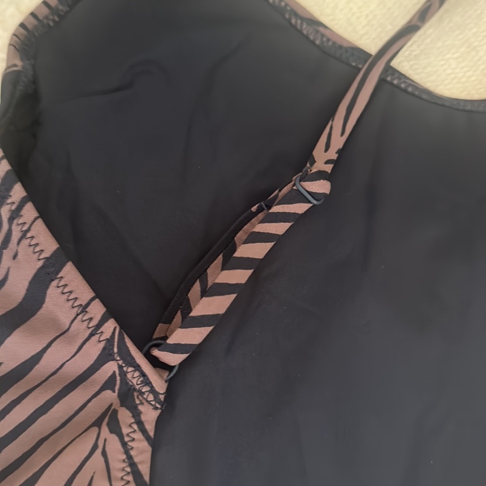 Vuori Black and Brown Palm One Piece Swimsuit - Picture 10 of 10
